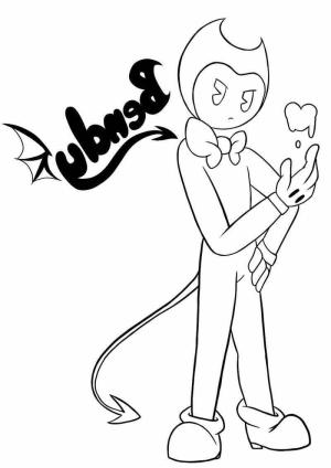 Bendy ve Mürekkep Makinesi boyama sayfası,  coloring page, Alto Bendy, 