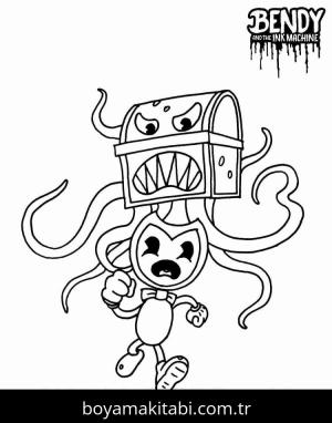 Bendy boyama sayfası – el becerilerini geliştirir, boyama çalışması