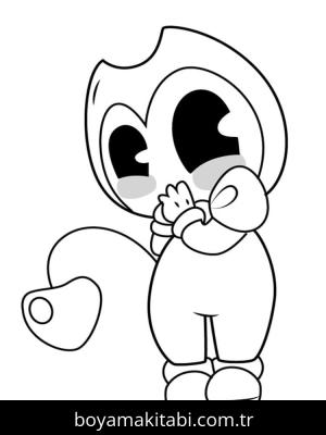 Bendy boyama sayfası – yaratıcılık, eğlenceli etkinlik