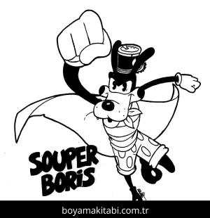 Bendy boyama sayfası – eğlenceli etkinlik, el becerilerini geliştirir