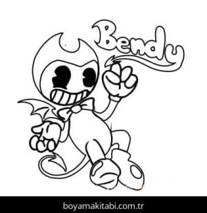 Bendy boyama sayfası – eğlenceli etkinlik, el becerilerini geliştirir