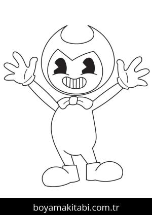 Bendy boyama sayfası – keyifli zaman, renkli çizimler