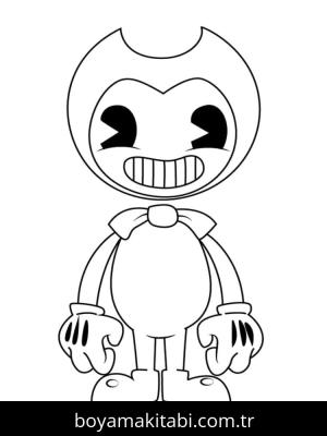 Bendy boyama sayfası – keyifli zaman, renkli çizimler