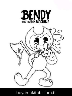 Bendy boyama sayfası – ücretsiz yazdır, boyama etkinliği