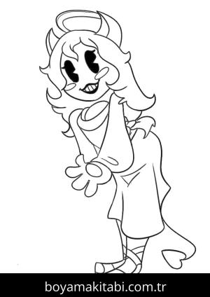 Bendy boyama sayfası – boyama etkinliği, çocuk aktivitesi