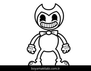 Bendy boyama sayfası – kolay boyama, eğitici aktivite