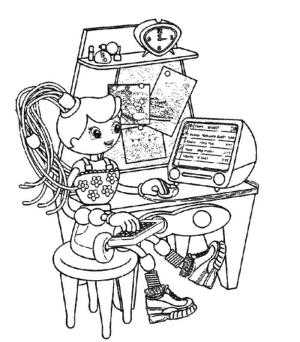 Betty Spaghetty boyama sayfası,  coloring page, Ücretsiz Yazdırılabilir Betty Spaghetty, 