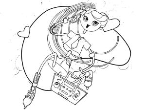 Betty Spaghetty boyama sayfası,  coloring page, Komik Betty Spaghetty, 