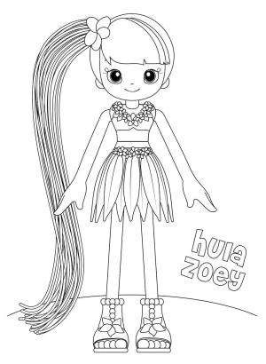 Betty Spaghetty boyama sayfası,  coloring page, Hula Zoey Betty Spaghetty, 