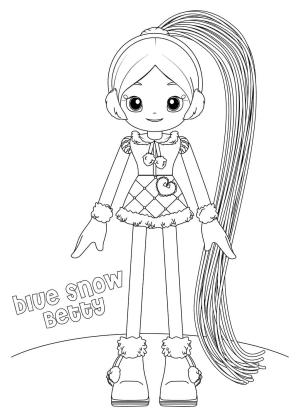 Betty Spaghetty boyama sayfası,  coloring page, Mavi Kar Betty Spaghetty, 