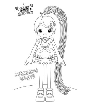 Betty Spaghetty boyama sayfası,  coloring page, Prenses Betty Spaghetty, 