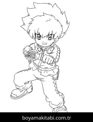 Beyblade boyama sayfası – boyama etkinliği, çocuk aktivitesi