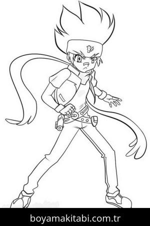 Beyblade boyama sayfası – kolay boyama, eğitici aktivite