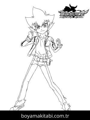 Beyblade boyama sayfası – boyama çalışması, yaratıcılığı geliştirir