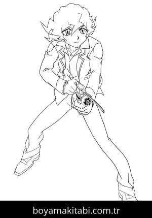 Beyblade boyama sayfası – sanatsal çalışma, çocuklar için