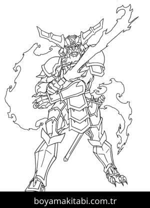 Beyblade boyama sayfası – renkli çizimler, okul öncesi