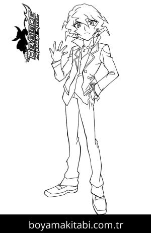 Beyblade boyama sayfası – boyama çalışması, yaratıcılığı geliştirir