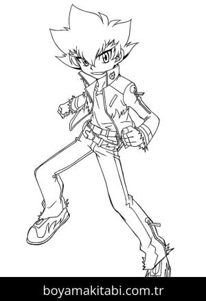 Beyblade boyama sayfası – ücretsiz yazdır, boyama etkinliği