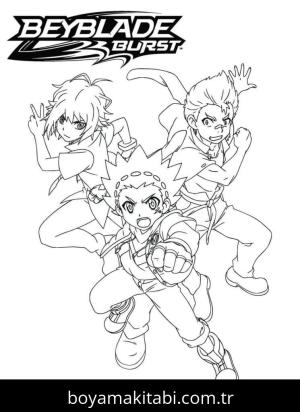 Beyblade boyama sayfası – evde etkinlik, ücretsiz yazdır