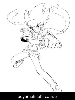 Beyblade boyama sayfası – keyifli zaman, renkli çizimler