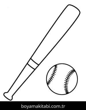 Beyzbol boyama sayfası 53070, Baseball coloring page, 