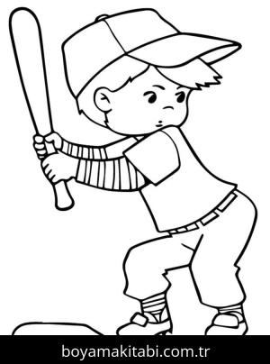 Beyzbol boyama sayfası 53095, Baseball coloring page, 
