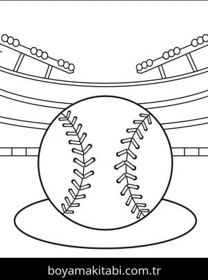 Beyzbol boyama sayfası 53104, Baseball coloring page, 