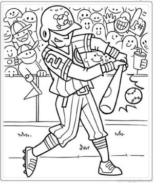 Beyzbol boyama sayfası, Baseball coloring page, Beyzbol Oyuncu Ücretleri, 