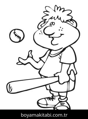 Beyzbol boyama sayfası 53085, Baseball coloring page, 