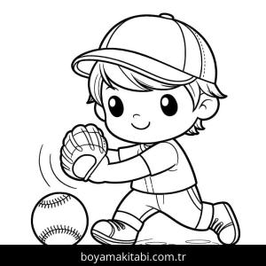 Beyzbol boyama sayfası 53092, Baseball coloring page, 