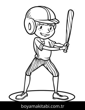 Beyzbol boyama sayfası 53103, Baseball coloring page, 