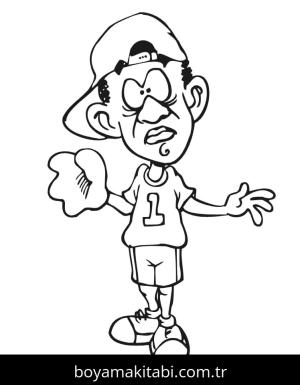 Beyzbol boyama sayfası 53078, Baseball coloring page, 