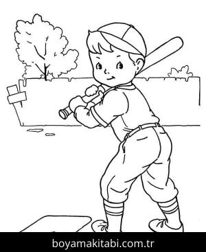Beyzbol boyama sayfası 53083, Baseball coloring page, 