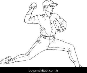 Beyzbol boyama sayfası 53100, Baseball coloring page, 