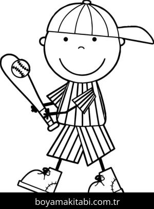 Beyzbol boyama sayfası 53079, Baseball coloring page, 