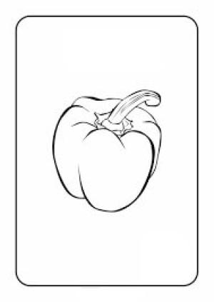 Biber boyama sayfası,  coloring page, Soğuk Biber, 