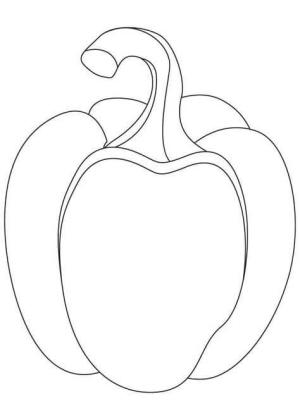 Biber boyama sayfası,  coloring page, Dolmalık Biber, 