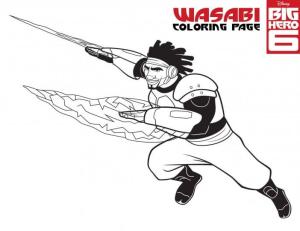 Big Hero 6 boyama sayfası,  coloring page, Wasabi Hareketli, 