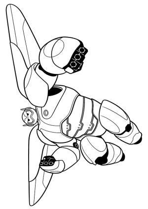 Big Hero 6 boyama sayfası,  coloring page, Baymax 2.0, 