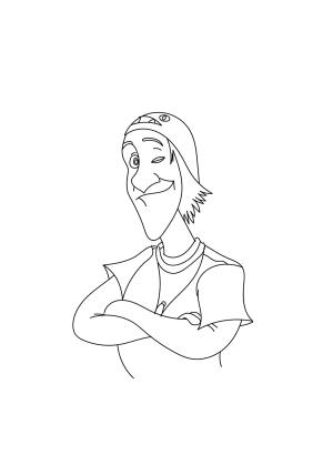 Big Hero 6 boyama sayfası,  coloring page, Fred gülümsüyor big hero 6, 