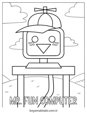 Bilgisayar boyama sayfası – eğitici aktivite, yaratıcılık