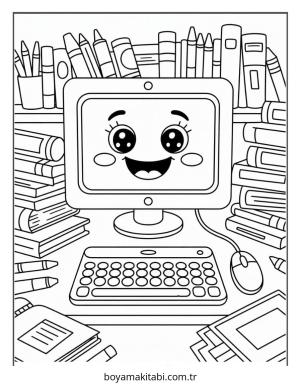 Bilgisayar boyama sayfası – ücretsiz yazdır, boyama etkinliği