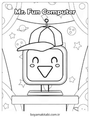 Bilgisayar boyama sayfası – el becerilerini geliştirir, boyama çalışması