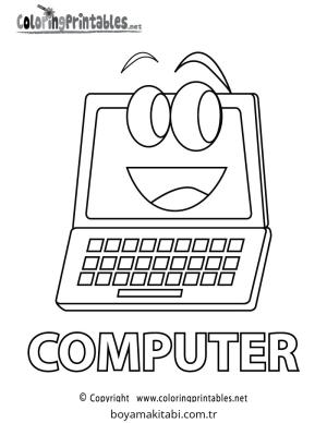 Bilgisayar boyama sayfası – yaratıcılık, eğlenceli etkinlik