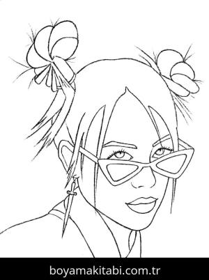 Billie Eilish boyama sayfası – ücretsiz yazdır, boyama etkinliği