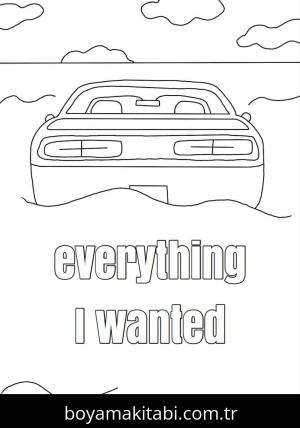 Billie Eilish boyama sayfası – boyama çalışması, yaratıcılığı geliştirir