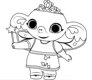 Bing boyama sayfası,  coloring page, Bing’den peri Sula’yı çiz, 