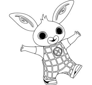 Bing boyama sayfası,  coloring page, Mutlu Bing Tavşanı, 