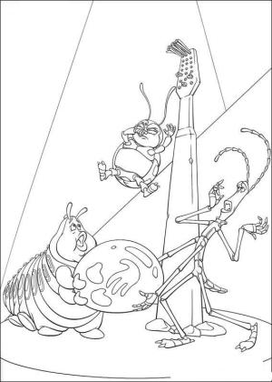 Bir Böceğin Hayatı boyama sayfası,  coloring page, İnce ve Heimlich, 