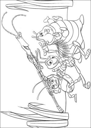 Bir Böceğin Hayatı boyama sayfası,  coloring page, Flik, Francis, İnce, Heimlich, 